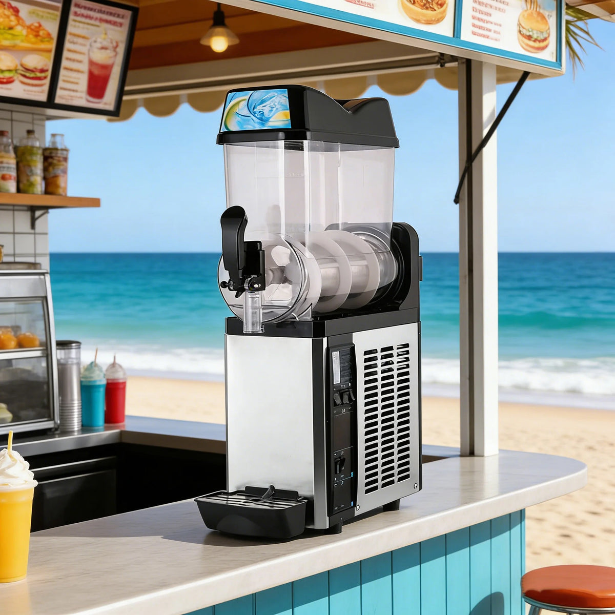 Commercial Slush Maker Frozen Drink and Beverage Dispenser
