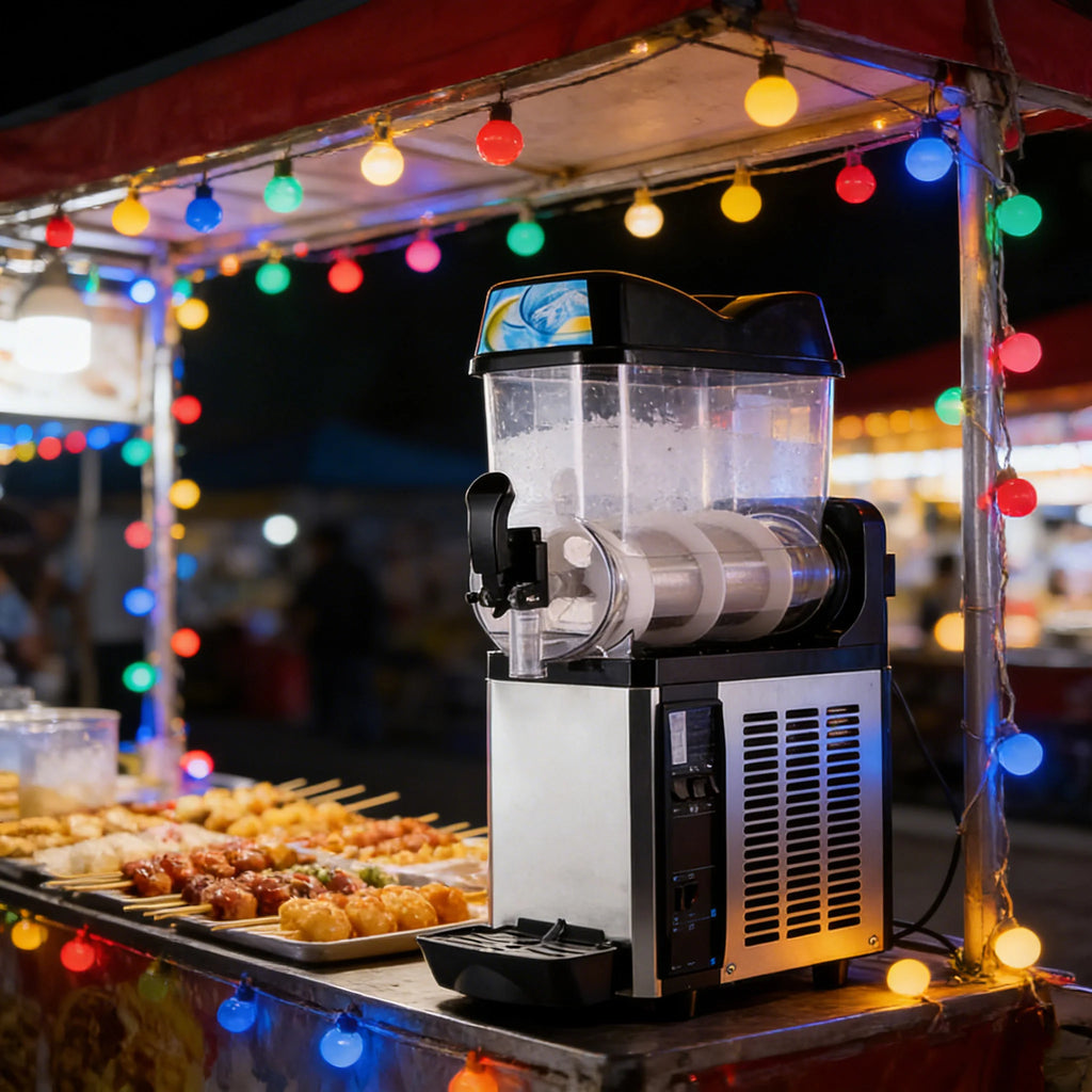 Commercial Triple Slush Ice Making Machine Frozen Drink Dispenser 12L