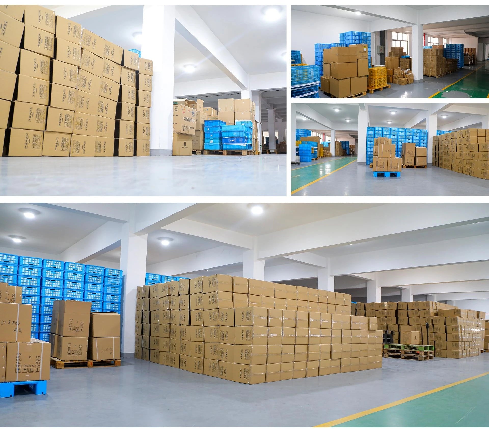 Please provide an image of the actual product. The image currently provided is of a warehouse with shipping boxes.