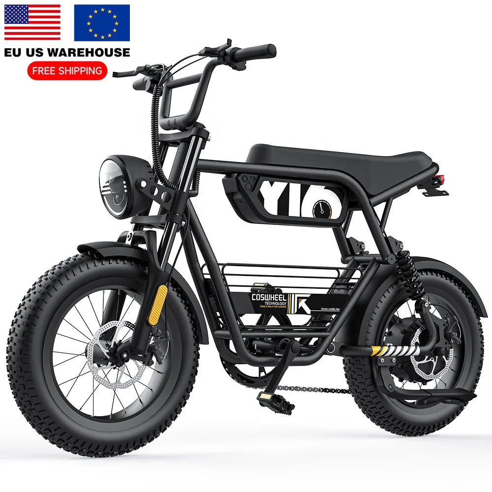 Coswheel Y16 16-inch 1000W Fat Tire Electric City Bike