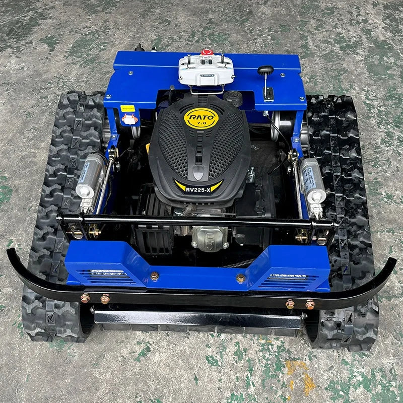 AWY-550 Robot Lawn Mower 500mm Gasoline Tracked Remote 24V Smart Cutting Machine with Grass Box