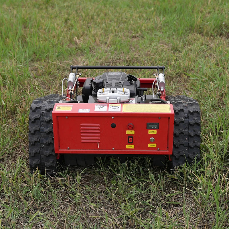 Crawler Grass Cutting Machine Overgrown Land Grass Remote Control Lawn Mower