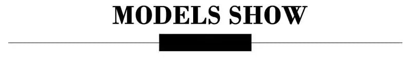 Text heading "MODELS SHOW" with a black decorative line.