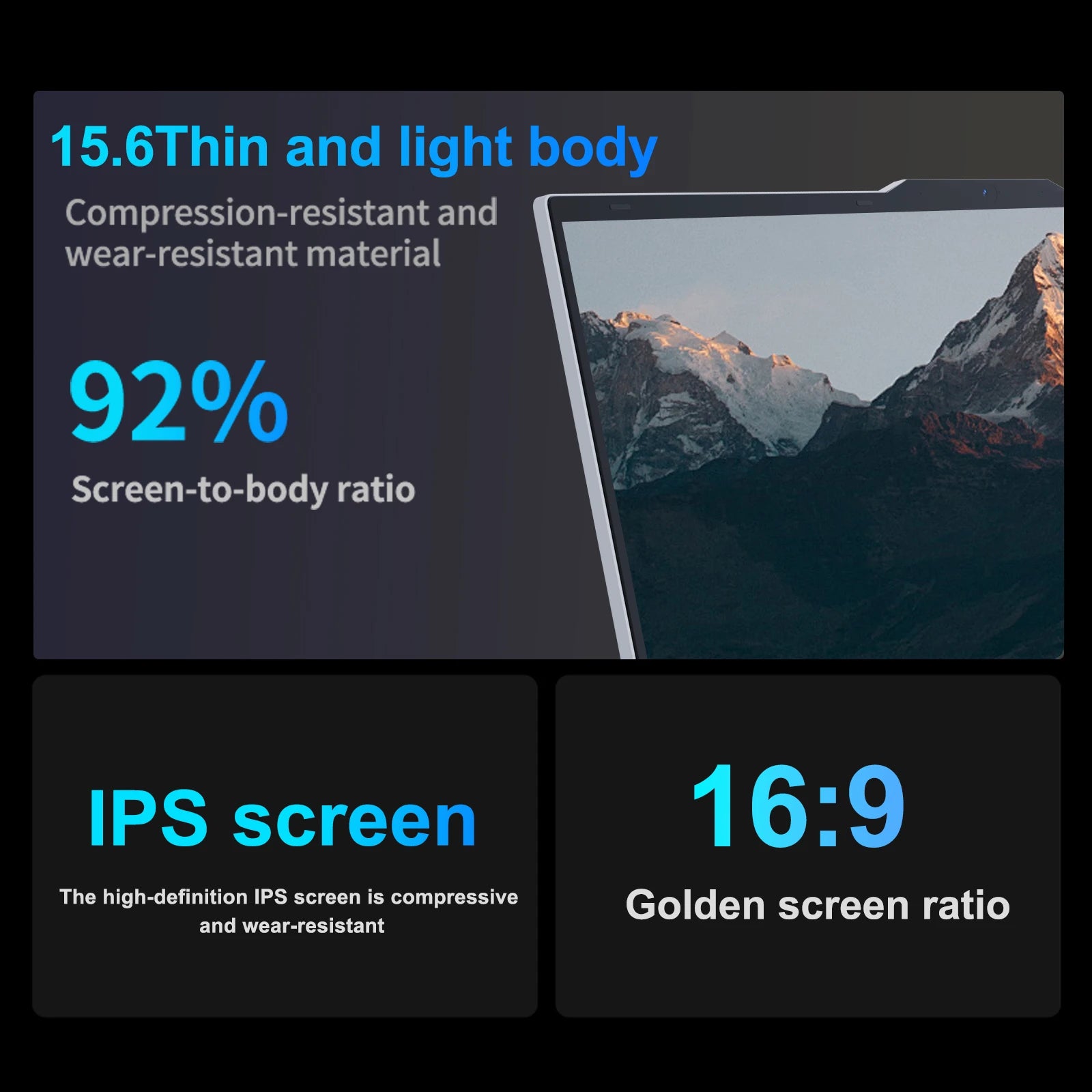 15.6" Portable Laptop  Intel Core i7-6500U Windows 11 Notebook Gamer 1920*1080 Display