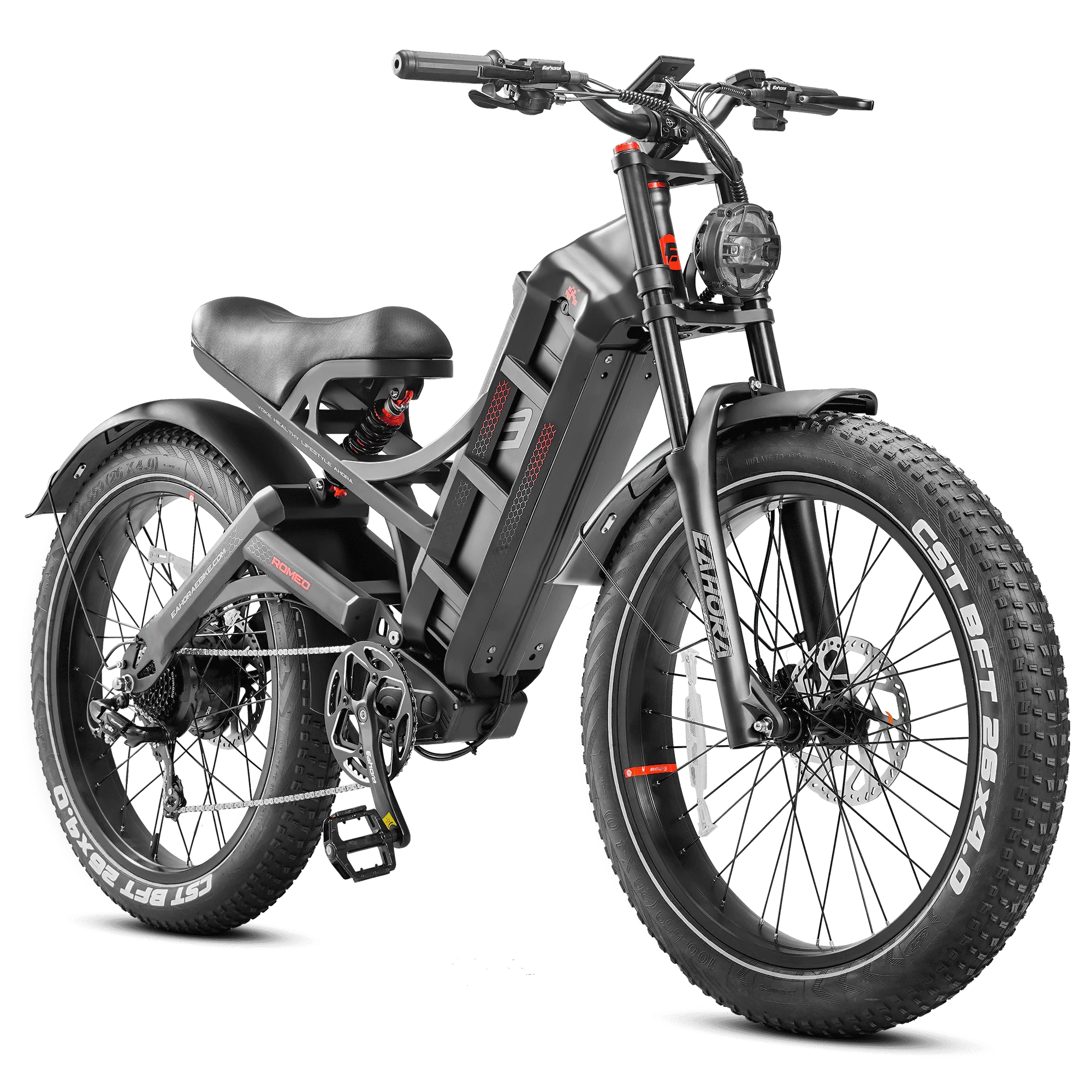JYF Eahora Electric Bike, Carbon Steel 26-inch Electric Bike