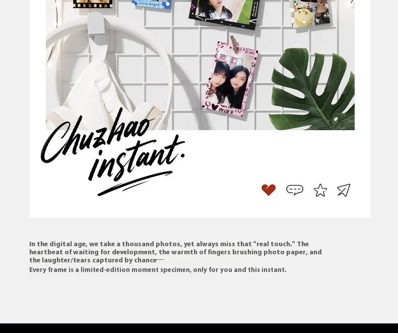 White metal wire wall grid panel displaying photos, a decorative leaf, and headphones.