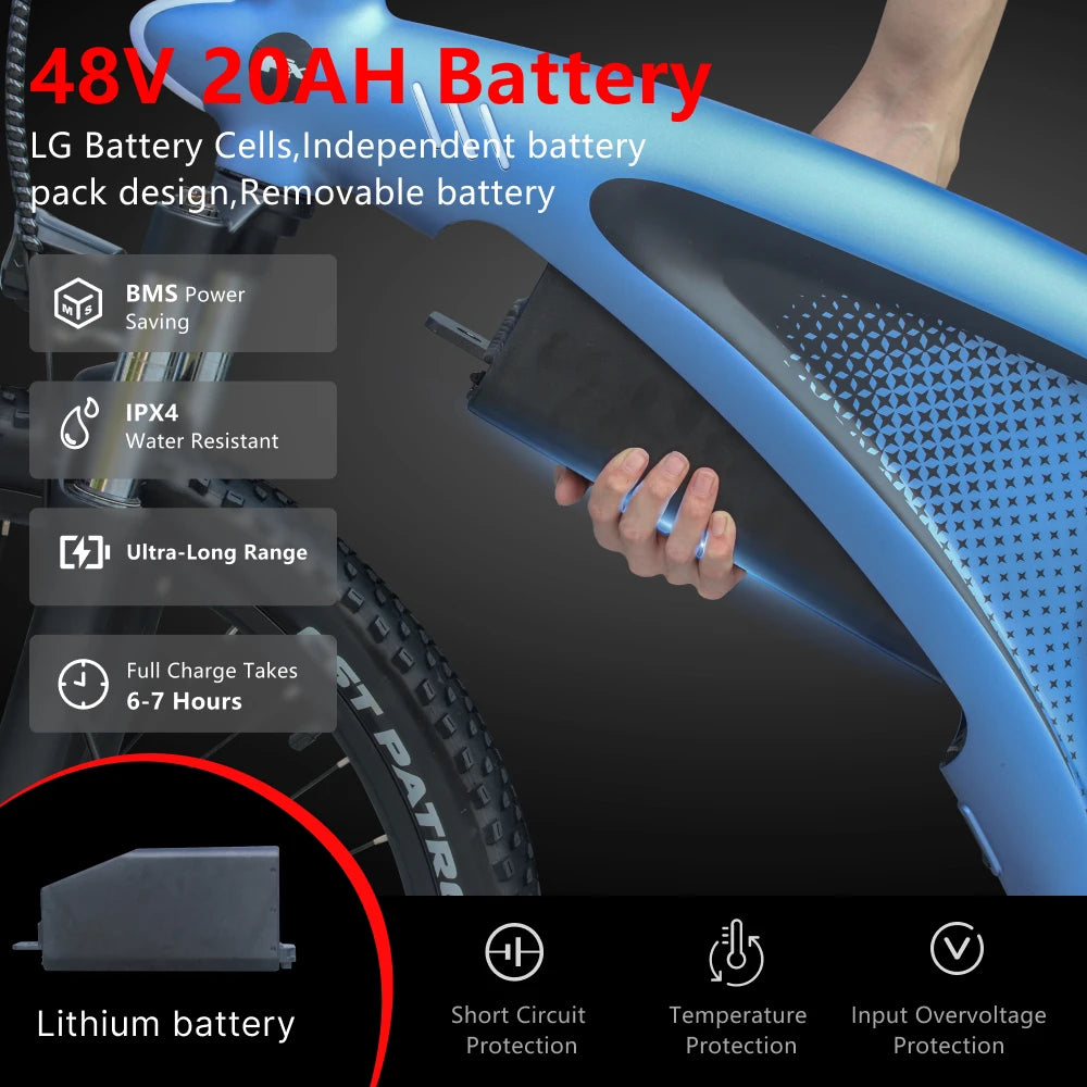 HX Q5 Electric Bike Adults 48V 20AH 27.5 Inch - City Electric bike