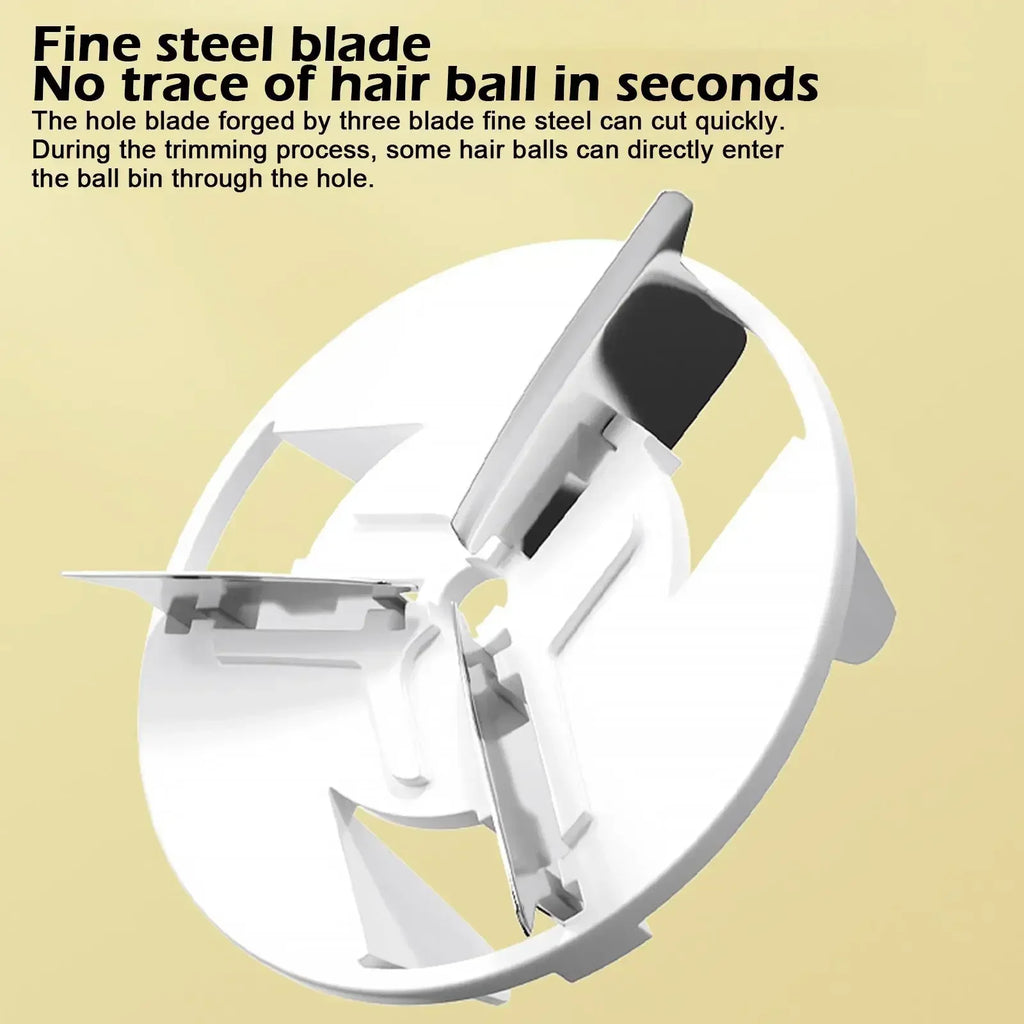 Replacement white three-blade steel cutter head for a fabric shaver.