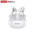 White wireless earbuds with stems, displayed inside their matching rounded, glossy white charging case.
