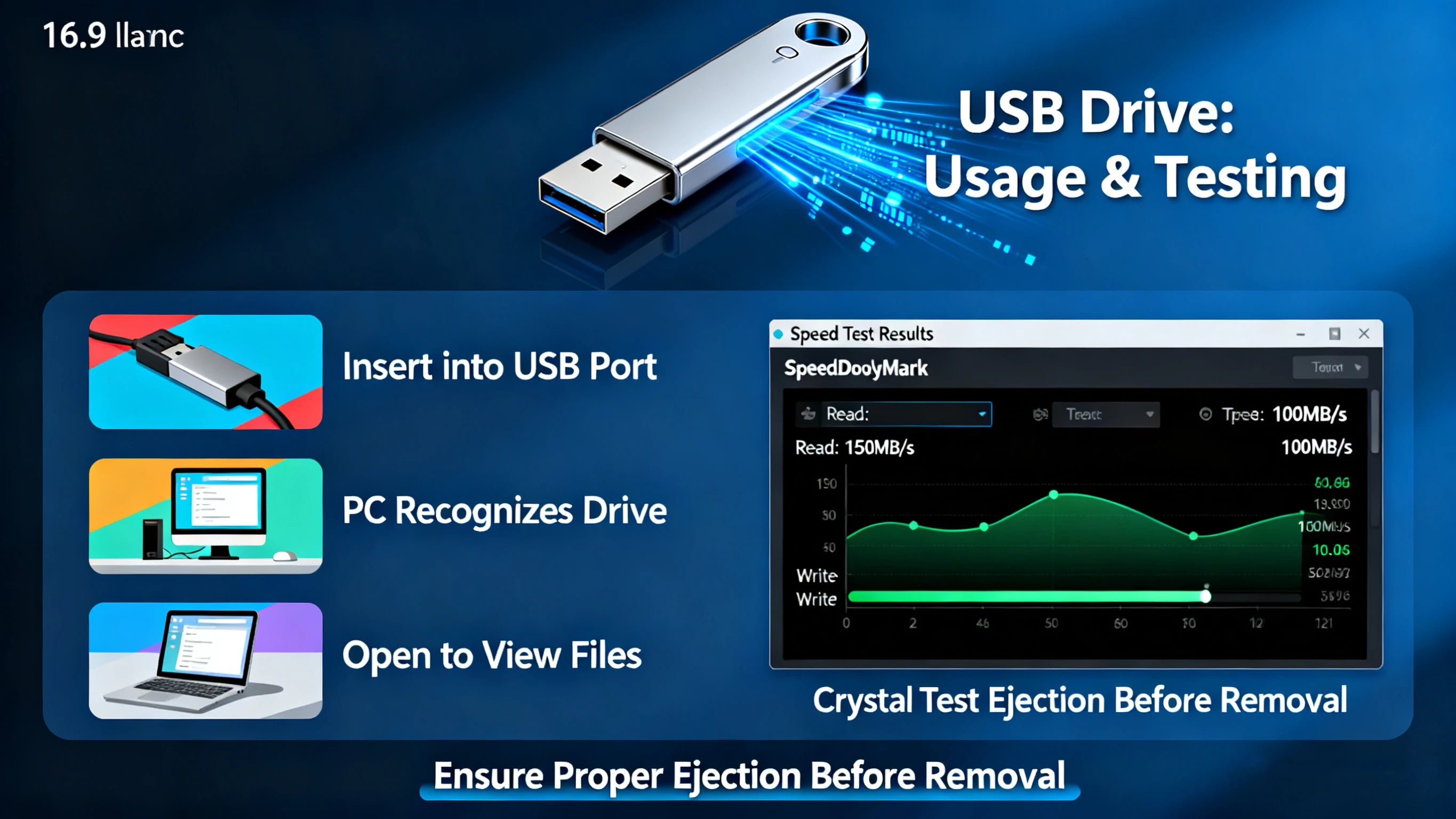 Sleek silver metal USB 3.0 flash drive showing high-speed data transfer performance and simple plug-and-play usage.