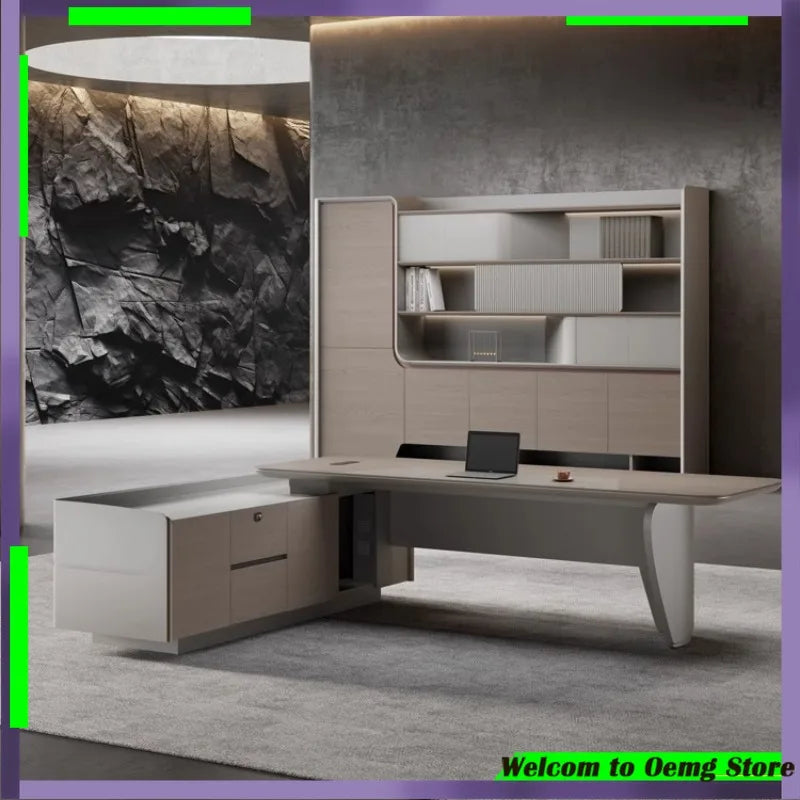 Gaming Office Desk Luxury Modern Design Comfortable Workspace