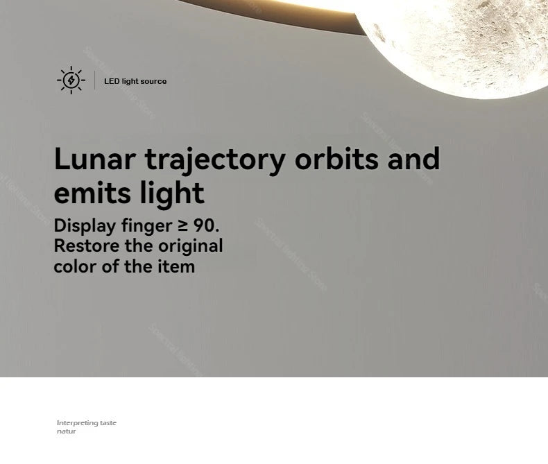 Modern pendant lamp featuring a moon-textured globe emitting warm, ambient light, designed for elegant living spaces.