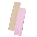 Two wide, plain fabric headbands in nude beige and soft pink.