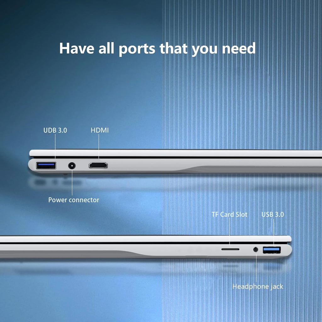 14.1 inch Portable Laptop  Windows 11 Gaming Computer PC Gamer office