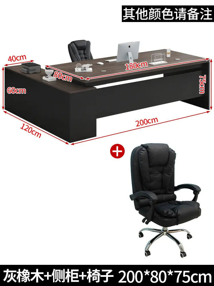 Business Office Desk Design Large Modern Fashion