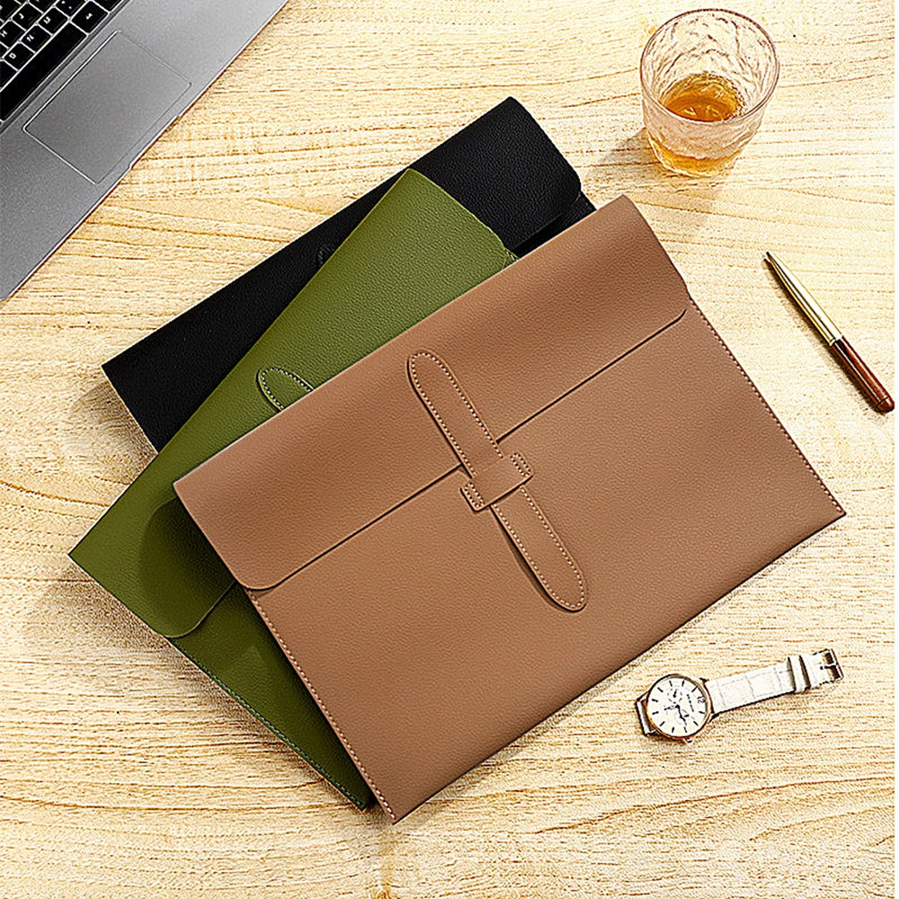 Business Office Luxury Document Bag -  Leather