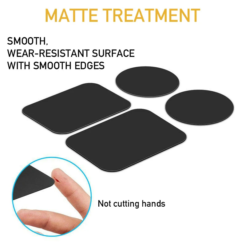 Set of matte black, wear-resistant, smooth-edged rectangular and circular pieces designed to be safe for handling.
