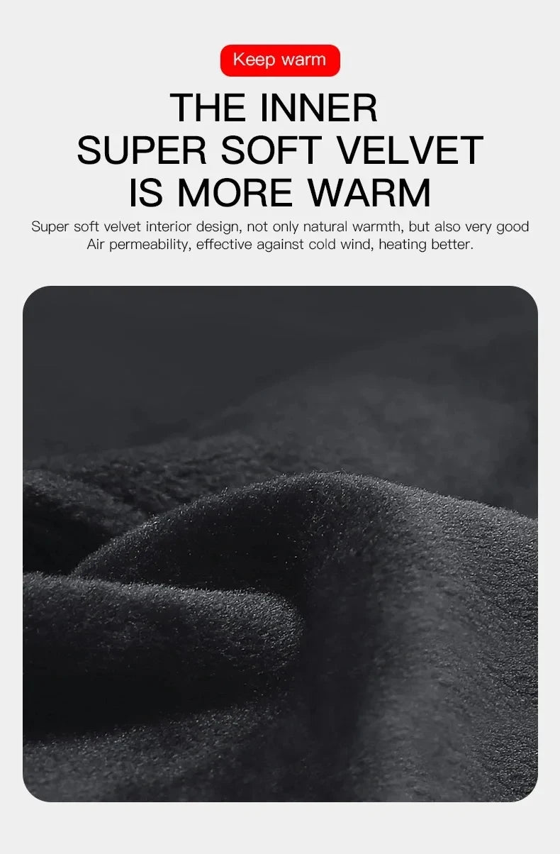Close-up shot of black, super-soft velvet fabric texture for thermal clothing, highlighting its plush, warm lining.