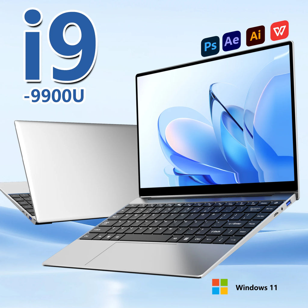 14.1 Inch Slim Laptop Windows 11 Intel Core I9-9900U Gaming