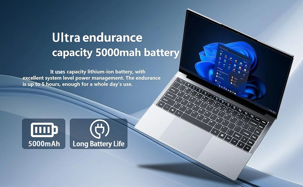 14.1 inch Portable Laptop Intel Core i7 9850H Windows 11 Gaming Computer