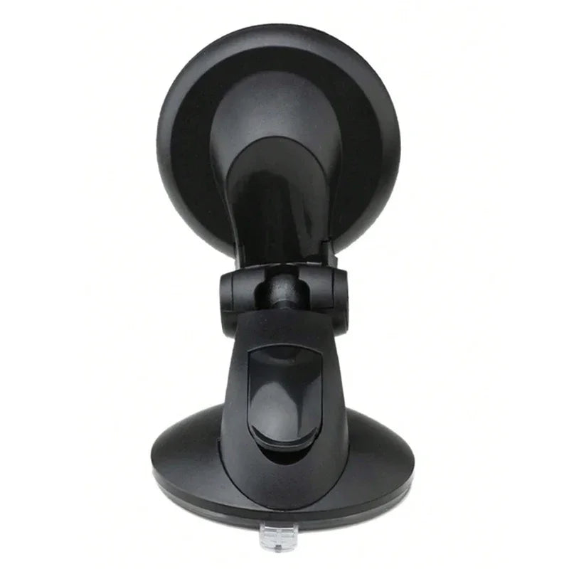 Black adjustable suction cup mount for mounting devices to smooth surfaces like car windscreens or windows.