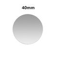 A simple, smooth, silver-toned 40mm circular disc on a white background.
