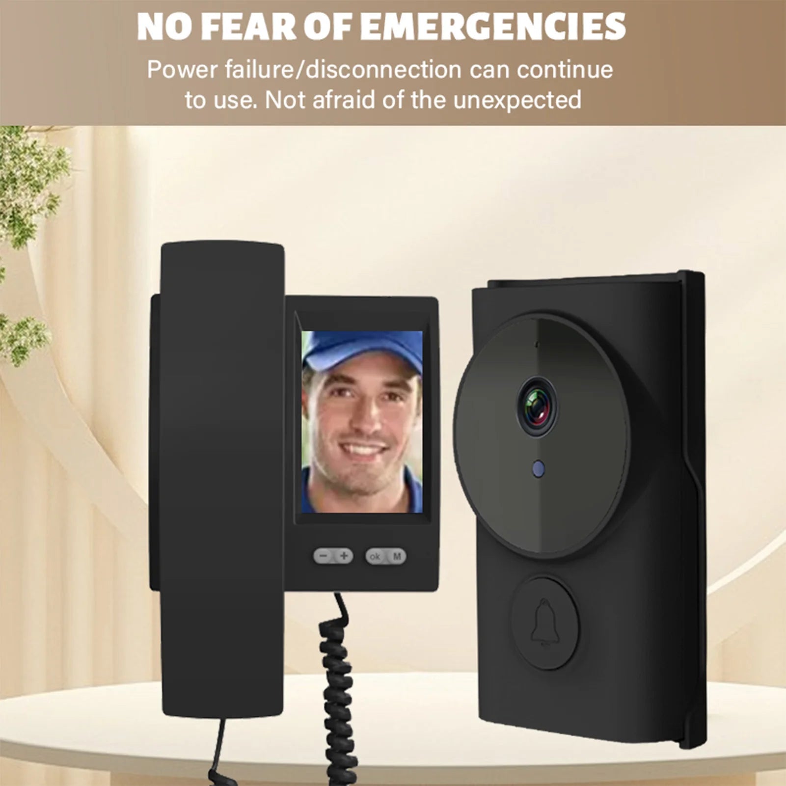 3.5 Inch IPS Screen Wireless Doorbell with Camera Video Door Phone System