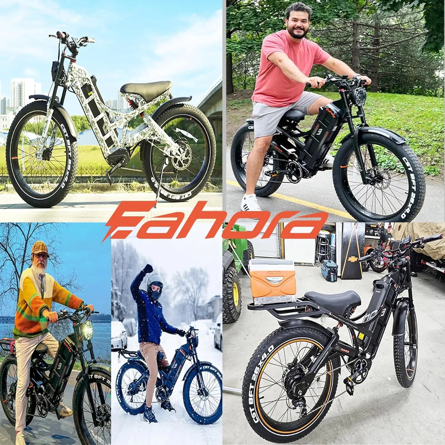 JYF Eahora Electric Bike, Carbon Steel 26-inch Electric Bike