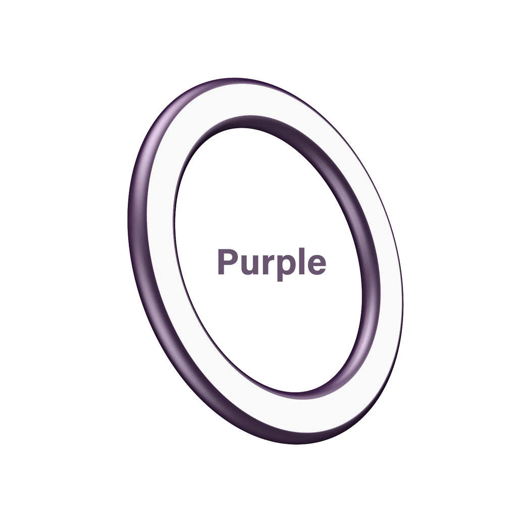 A circular, purple-rimmed frame icon with a white center and the text "Purple" in the middle, set against white.