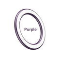 A circular, purple-rimmed frame icon with a white center and the text "Purple" in the middle, set against white.
