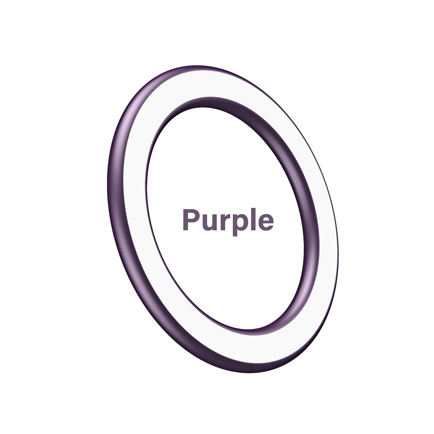 A circular, purple-rimmed frame icon with a white center and the text "Purple" in the middle, set against white.