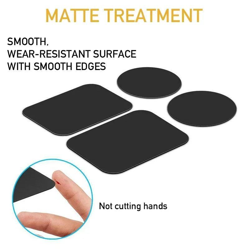 Set of smooth, black matte-finish protective pads with rounded, finger-safe edges for safety.