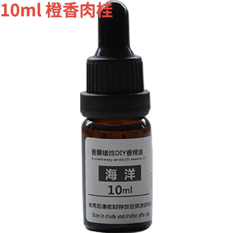 10ml amber glass bottle of essential oil with a black dropper cap and a white product label.
