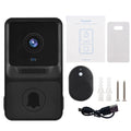 1080P HD Visual Smart Security Doorbell Camera Wireless Video Doorbell with IR Night Vision 2-Way Audio Real-Time Monitoring
