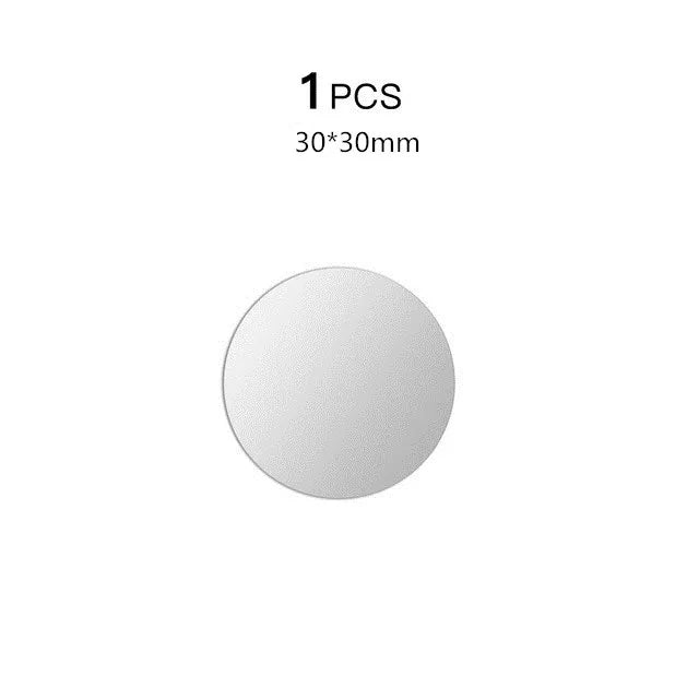 A single 30x30mm circular light grey sticker or adhesive patch.