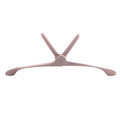 A pale pink, adjustable arm and posture trainer with a central swivel hinge and curved ergonomic support wings.