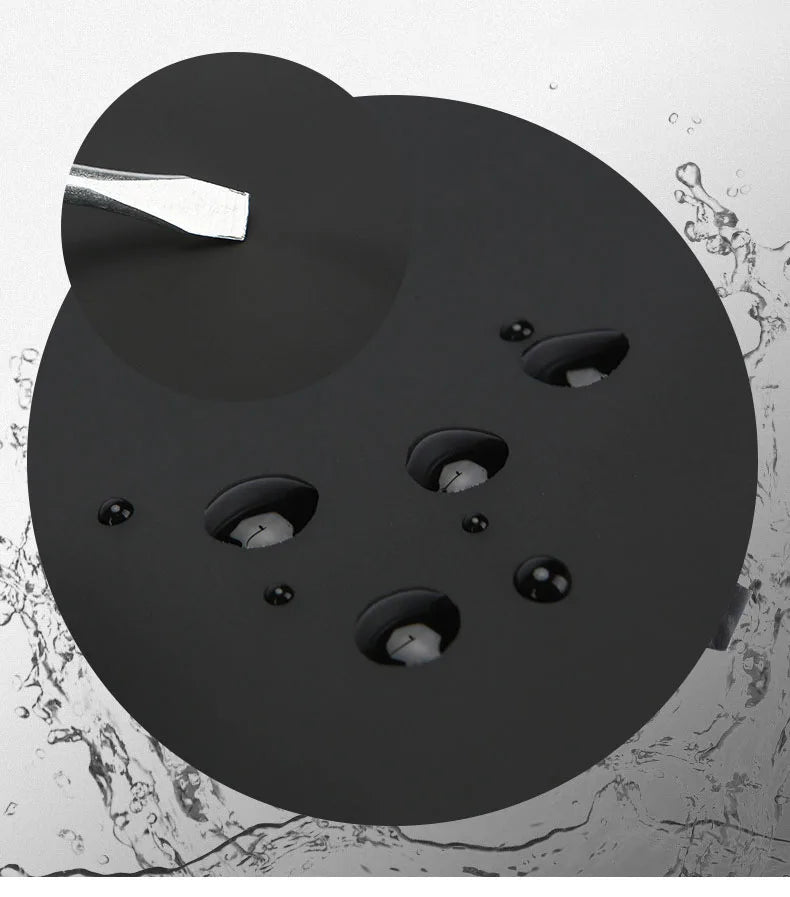 Close-up of a matte black, water-resistant, and scratch-proof fabric surface for an anti-theft sling bag.