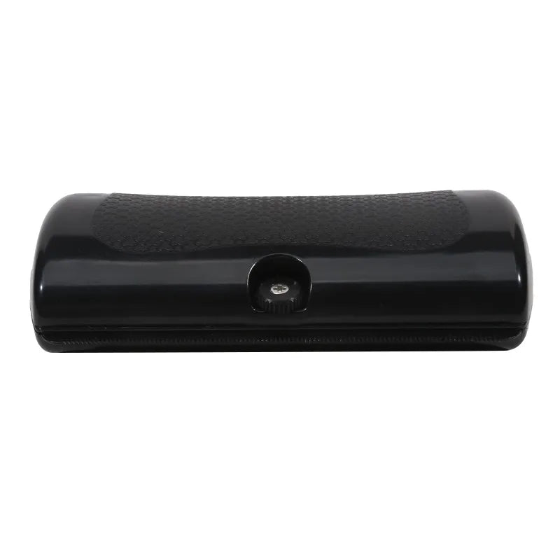 Black rubberised pistol grip with a textured grip area and a single central screw fitting.