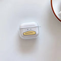 Clear protective AirPods case with a cute duck face print. Fits Apple AirPods Pro.