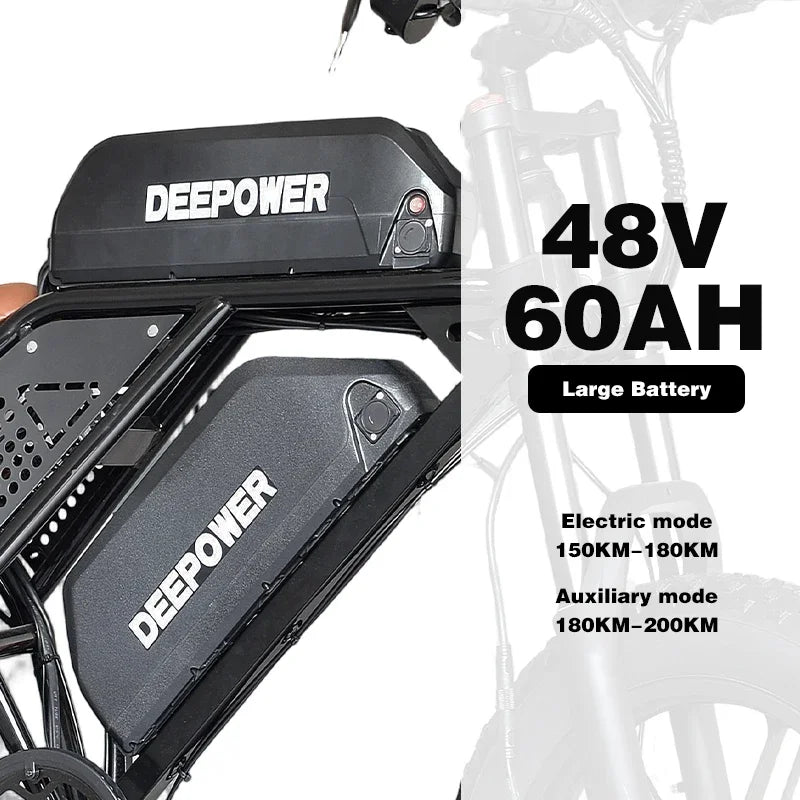 3500W Powerful motor 48V 60AH lithium battery 20 Inch Fat Tire