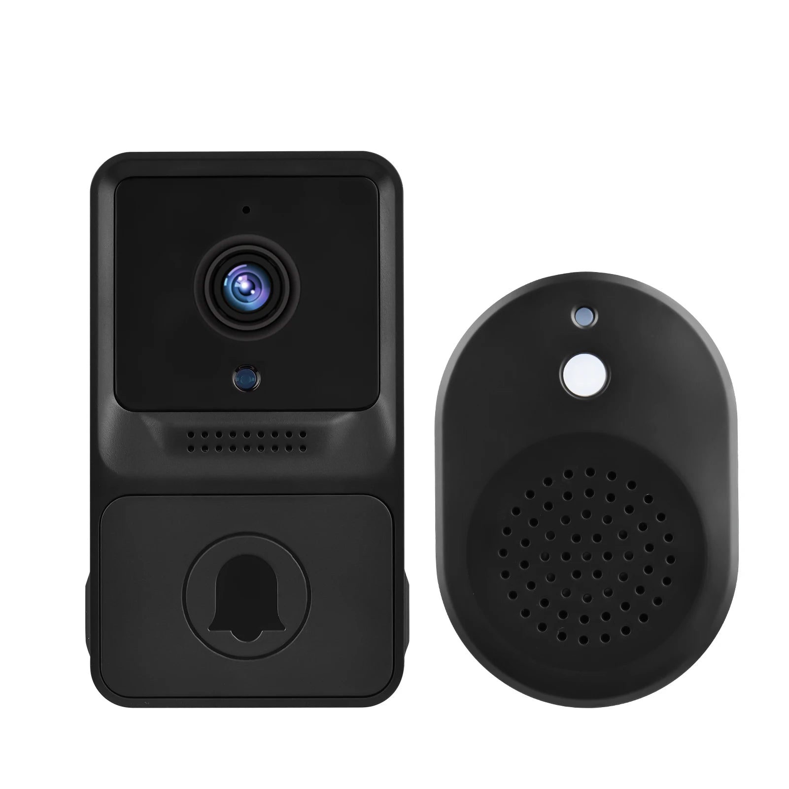 1080P HD Visual Smart Security Doorbell Camera Wireless Video Doorbell with IR Night Vision 2-Way Audio Real-Time Monitoring