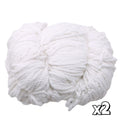 Pack of two hanks of white, durable twisted cotton utility rope, perfect for various home and garden tasks.