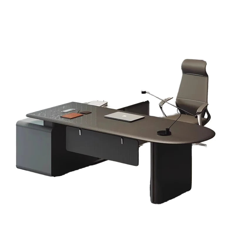 Modern Luxury Office Manager Desk Lacquered Boss Executive Computer Desk for Home for Apartment Use