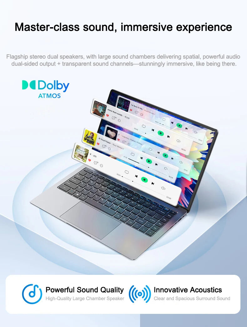 14.1 Inch Slim Laptop Windows 11 Intel Core I9-9900U Gaming