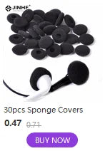 Pack of 30 black sponge covers for Apple AirPods earbuds, designed for comfort and fit.