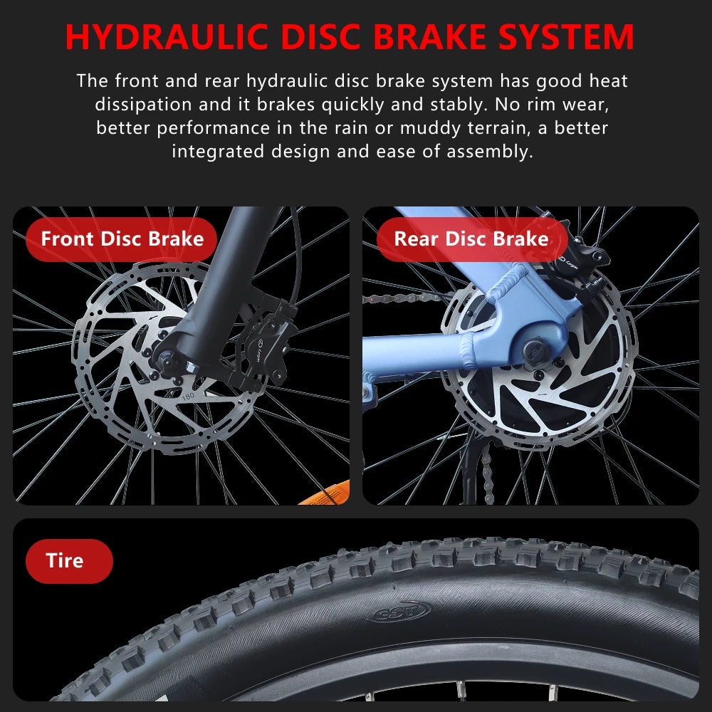 HX Q5 Electric Bike Adults 48V 20AH 27.5 Inch - City Electric bike