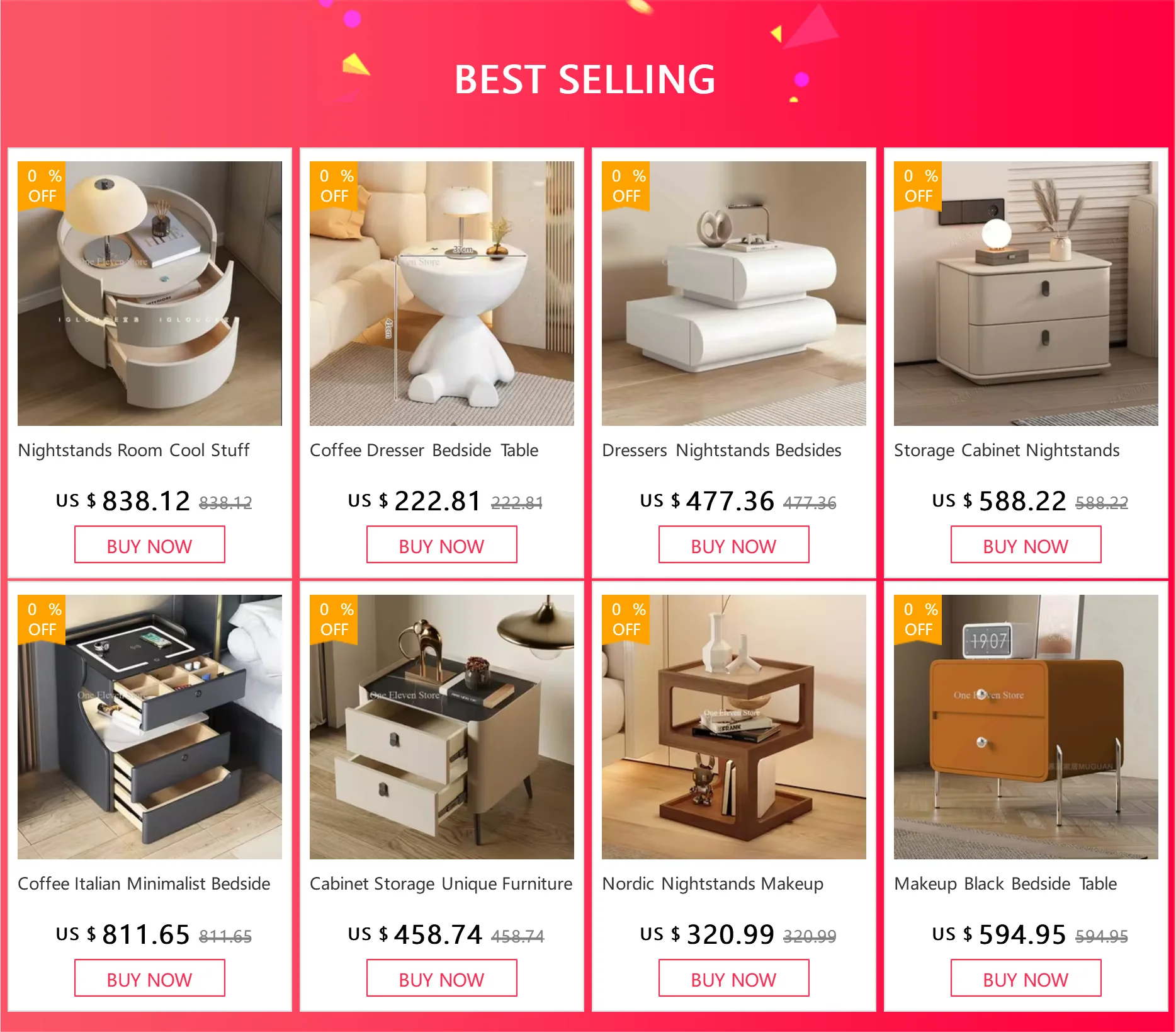 Modern cream-coloured floating bedside table featuring two spacious storage drawers with a sleek, minimalist design.
