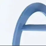 Replacement blue plastic auger for a slushie machine, featuring a curved, durable mixer blade design.