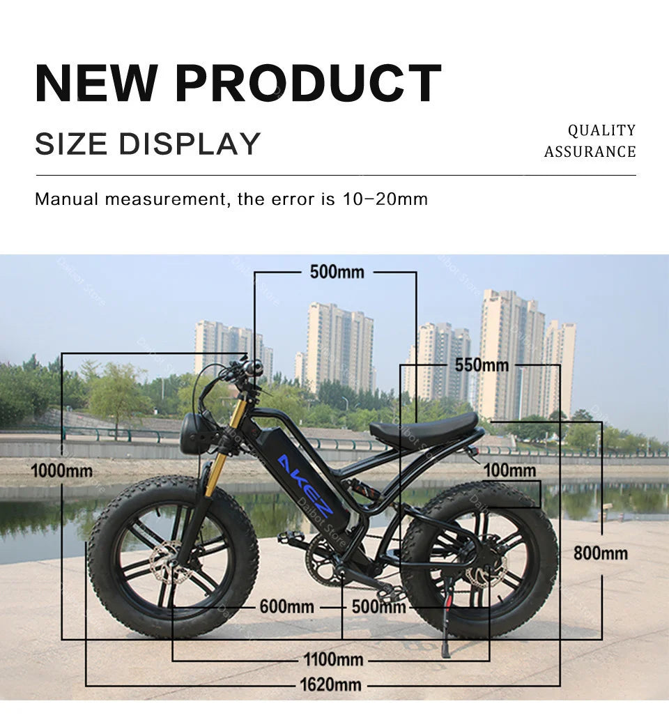 Powerful Electric bike 750W 48V Fat Tire bike