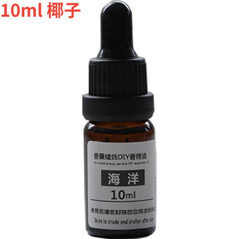 10ml amber glass essential oil bottle with a black dropper cap and a descriptive white label.